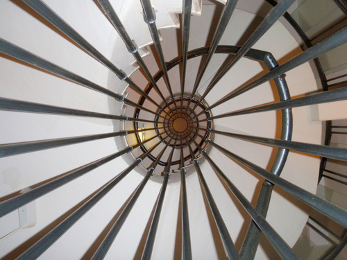 Spiral staircase.
